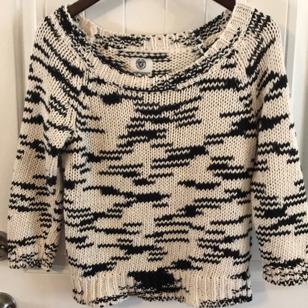 American Eagle cotton off the shoulder sweater